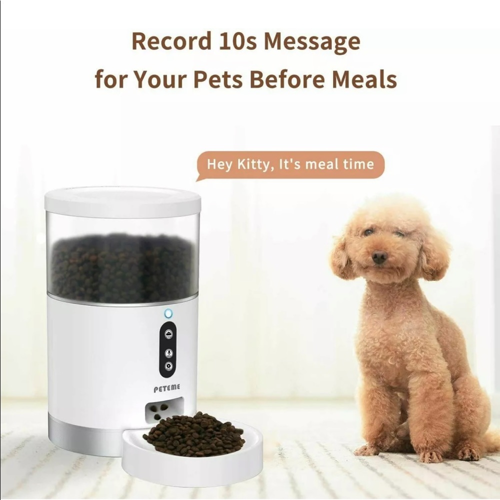 Pet Genius Smart Feeder WiFi App Voice Message Dual Power Pet Dog Cat Bird NEW - Picture 7 of 10